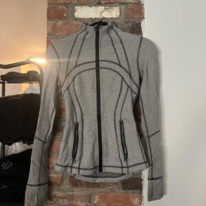 Women's Gray Zip-Up Jacket
